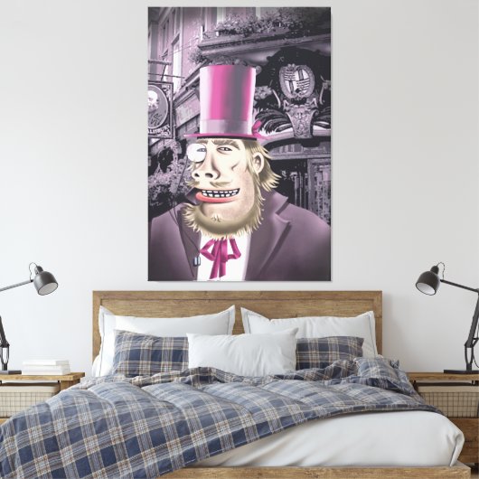 Wechseln mit dem Ausdruck Hyde Canvas Leinwanddruck (Insitu (Schlafzimmer))