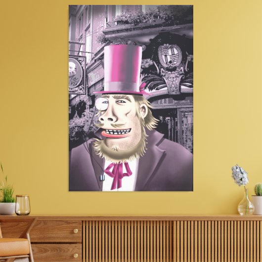 Wechseln mit dem Ausdruck Hyde Canvas Leinwanddruck (Insitu (Wohnzimmer))