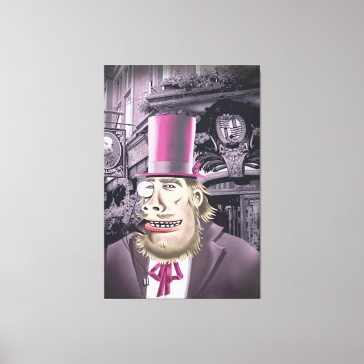 Wechseln mit dem Ausdruck Hyde Canvas Leinwanddruck (Vorderseite)