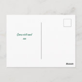 Wechseln mit niedlichem Tomatenpaar Postkarte (Rückseite)