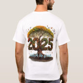 Wechseln Sie zum grünen T - Shirt. T-Shirt (Rückseite)