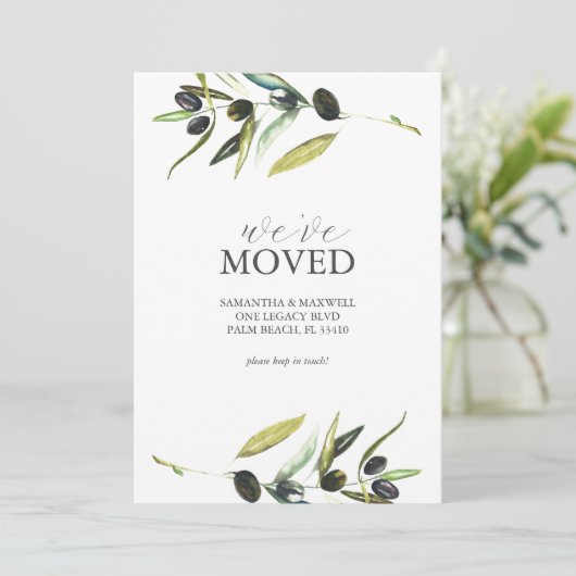 Wechseln von Karten Wasserfarben-Zweigstelle (Stehend Vorderseite)