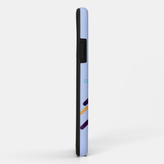 Wechseln zu allen anfänglichen blauen Farbstreifen Case-Mate iPhone Hülle (Hinten/Rechts)