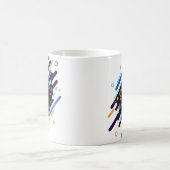 Wechseln zu einer beliebigen Anfangsfarbe für blau Kaffeetasse (Mittel)