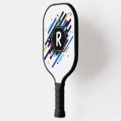 Wechseln zu einer beliebigen Anfangsstufe auf blau Pickleball Schläger (Links)