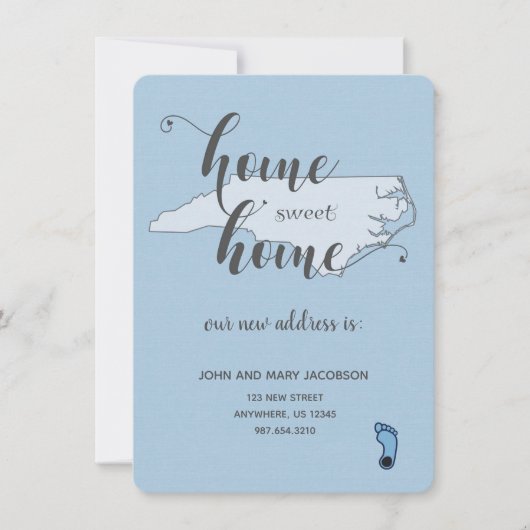 Wechseln zu "New Address Zuhause Sweet Zuhause NC" Einladung (Vorderseite)