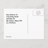 Wechseln zur Vintagen Adressenänderung Ankündigungspostkarte (Rückseite)