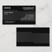 Wechselnd - Dunkle Honigwabe Visitenkarte (Vorne/Hinten)