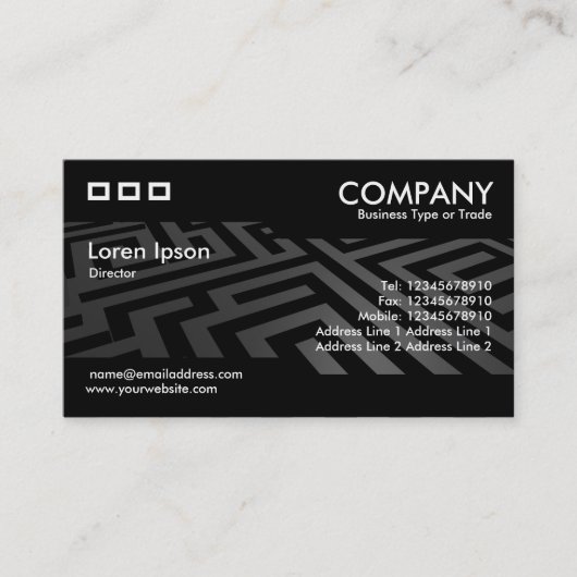 Wechselnd - Dunkle Maze Visitenkarte (Vorderseite)