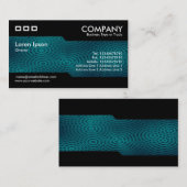 Wechselnd - Elektrischer Regen dunkeltürkis Visitenkarte (Vorne/Hinten)