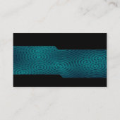 Wechselnd - Elektrischer Regen dunkeltürkis Visitenkarte (Rückseite)
