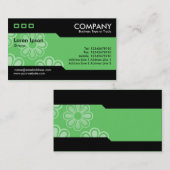 Wechselnd - Grüne KaskadingBlume Textur Visitenkarte (Vorne/Hinten)