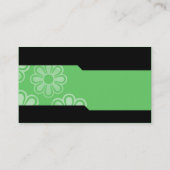 Wechselnd - Grüne KaskadingBlume Textur Visitenkarte (Rückseite)