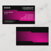 Wechselnd - Licht am Boden beleuchtet - Hot Pink Visitenkarte (Vorne/Hinten)