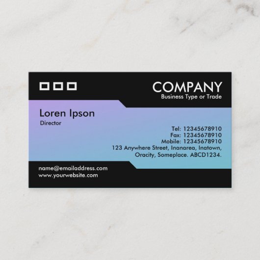 Wechselnd - weiche Gradienten-Visitenkarte Visitenkarte (Vorderseite)