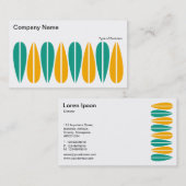 Wechselnde Blätter 01 Visitenkarte (Vorne/Hinten)