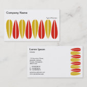 Wechselnde Blätter 02 Visitenkarte (Vorne/Hinten)