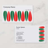 Wechselnde Blätter 03 Visitenkarte (Vorne/Hinten)