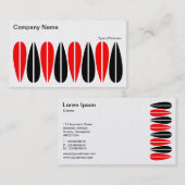 Wechselnde Blätter 07 Visitenkarte (Vorne/Hinten)