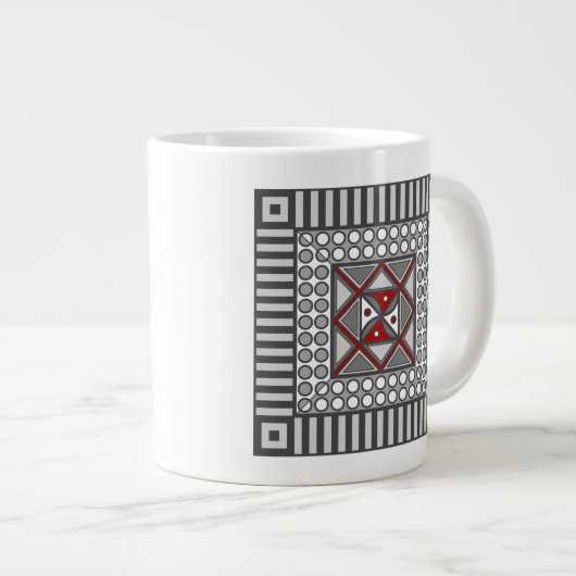 Wechselnde geometrische Tasse (Vorderseite Rechts)