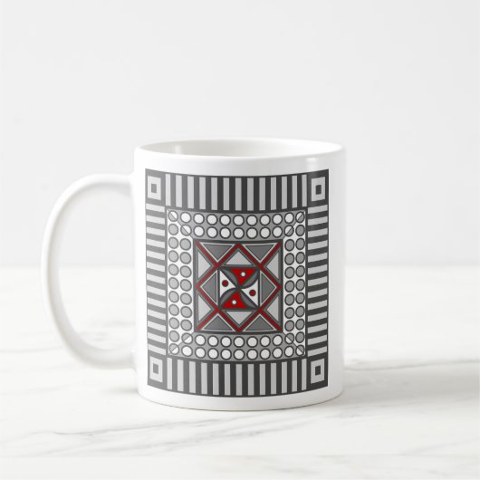 Wechselnde geometrische Tasse (Links)