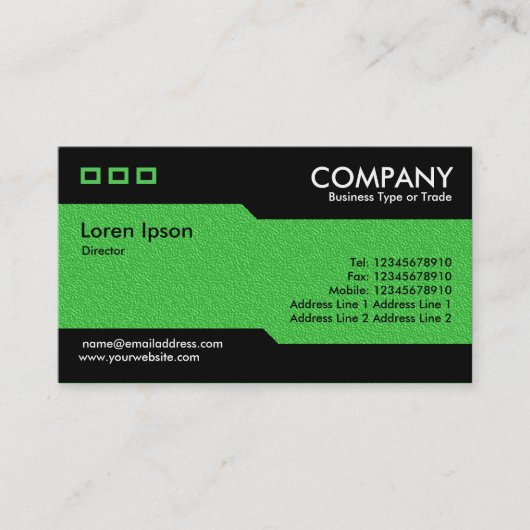 Wechselnde - helle grüne Textur Visitenkarte (Vorderseite)