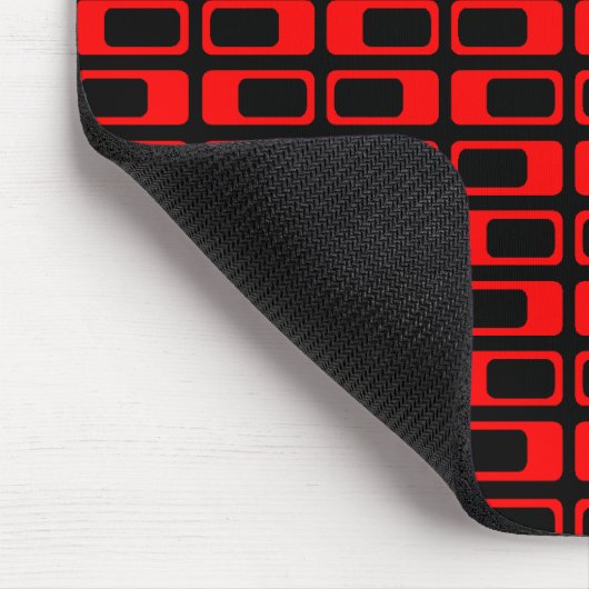 Wechselnde Rechtecke (rot mit schwarz) Mousepad (Ecke)