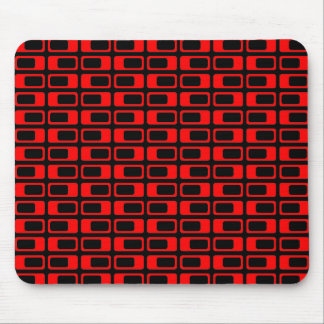 Wechselnde Rechtecke (rot mit schwarz) Mousepad