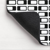 Wechselnde Rechtecke (Schwarz mit Weiß) Mousepad (Ecke)