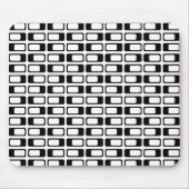 Wechselnde Rechtecke (Schwarz mit Weiß) Mousepad (Vorne)