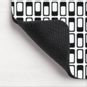 Wechselnde Rechtecke (Schwarz mit Weiß) Mousepad (Ecke)