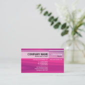 Wechselnde Töne - Element Rosa Visitenkarte (Stehend Vorderseite)