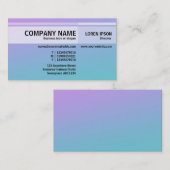 Wechselnde Töne - weiche Farbverläufe - Visitenkar Visitenkarte (Vorne/Hinten)