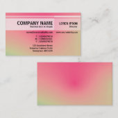 Wechselnde Töne - weiche Farbverläufe - Visitenkar Visitenkarte (Vorne/Hinten)