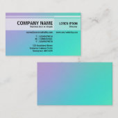 Wechselnde Töne - weiche Farbverläufe - Visitenkar Visitenkarte (Vorne/Hinten)