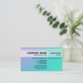 Wechselnde Töne - weiche Farbverläufe - Visitenkar Visitenkarte (Stehend Vorderseite)