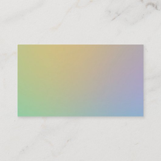 Wechselnde Töne - weiche Farbverläufe - Visitenkar Visitenkarte (Rückseite)