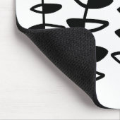 Wechselndes Blätter abstrakt - Schwarzweiss Mousepad (Ecke)