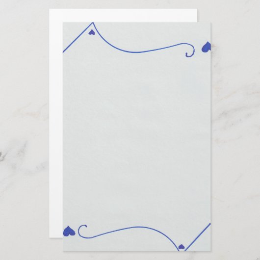 Wechselndes Herz-Spitzen-und Endergebnis Briefpapier (Vorne/Hinten)