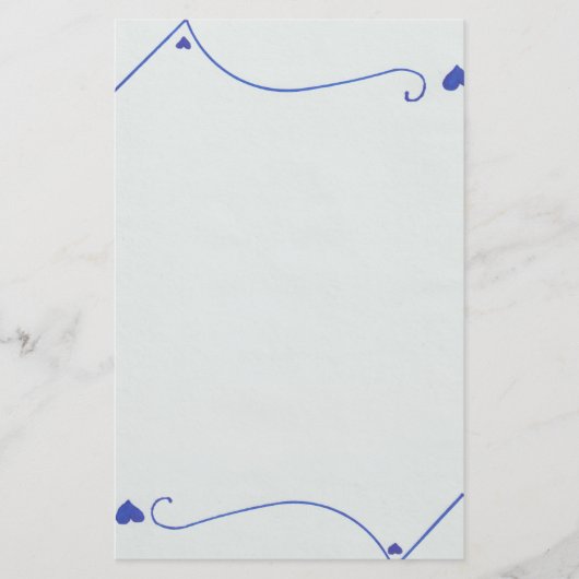 Wechselndes Herz-Spitzen-und Endergebnis Briefpapier (Vorderseite)