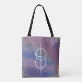 wechselndes Symbol in den Wolken Tasche (Rückseite)