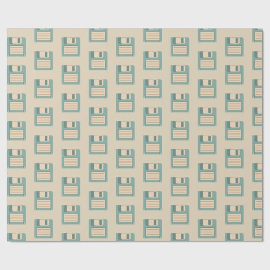 Wechselpapier für Computerdiskette Geschenkpapier (Flach)