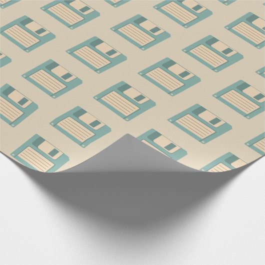 Wechselpapier für Computerdiskette Geschenkpapier (Ecke)