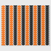Wechselstoffe 02 - Orange und Schwarz Geschenkpapier (Flach)