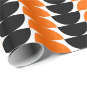 Wechselstoffe 02 - Orange und Schwarz Geschenkpapier (Rolleneckpunkt)