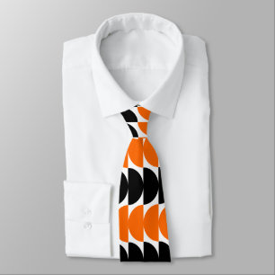 Wechselstoffe 02 - Orange und Schwarz Krawatte