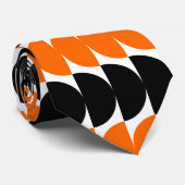 Wechselstoffe 02 - Orange und Schwarz Krawatte (Gerollt)