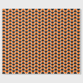 Wechselstoffe 03 - Orange und Schwarz Geschenkpapier (Flach)