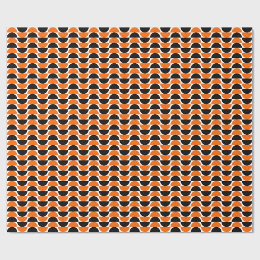 Wechselstoffe 03 - Orange und Schwarz Geschenkpapier (Flach)