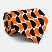 Wechselstoffe 03 - Orange und Schwarz Krawatte (Gerollt)